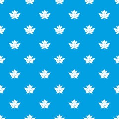 Gooseberry leaf pattern seamless blue