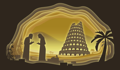 Tower of Babel. Paper art. Abstract, illustration, minimalism.
Digital Art. - 178620216