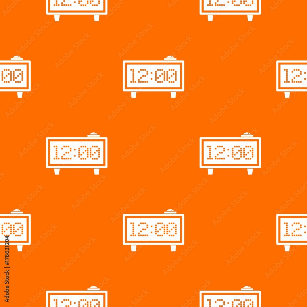 Poster alarm clock pattern seamless