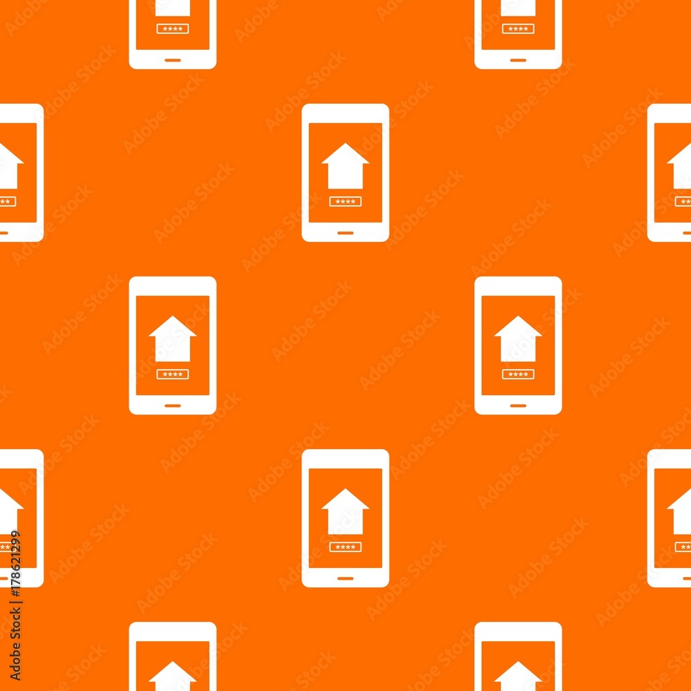 Poster working phone pattern seamless