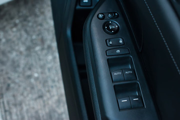 Car control panel of auto button glass door