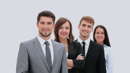 Group of business people at workplace