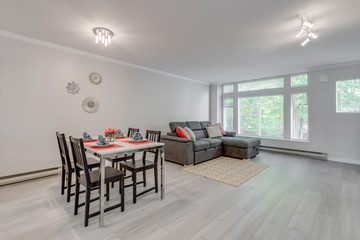 Interior design of a modern living room.