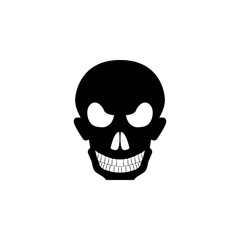 Human evil skull icon