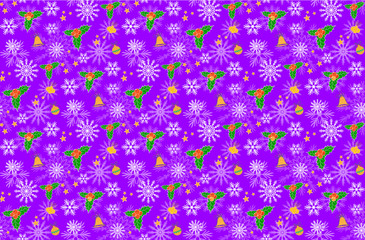 Christmas seamless patterns.