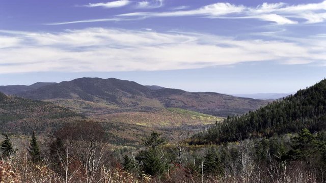 Time lapse of New Hampshire valley in the fall