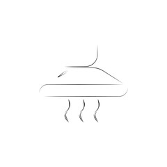 Fototapeta premium Kitchen hood logo Kitchen hood icon