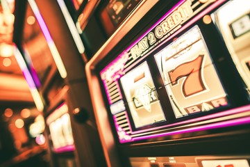 Lucky Slot Machine in Casino