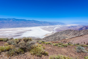 Badwater basin seen from Dante's view, Death Valley National Park, California, USA.