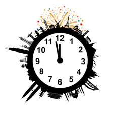 New year's eve world wide fireworks