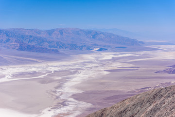 Badwater basin seen from Dante's view, Death Valley National Park, California, USA.