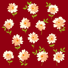 Obraz premium 花のイラスト素材