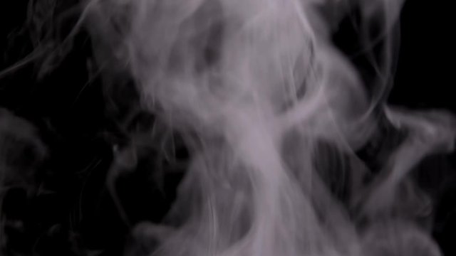 abstract the movement of smoke on black background