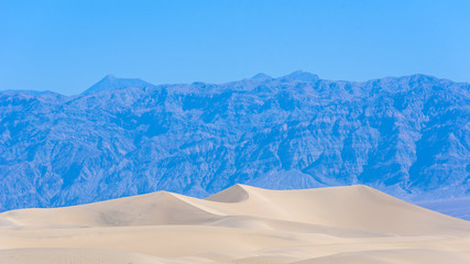 Mesquite sand dunes in desert of Death Valley, California, USA.