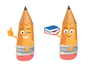 Pencil set with book