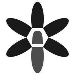 flower of footprints from shoes