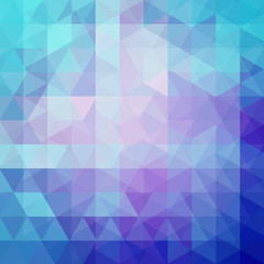 Background made of blue triangles. Square composition with geometric shapes. Eps 10