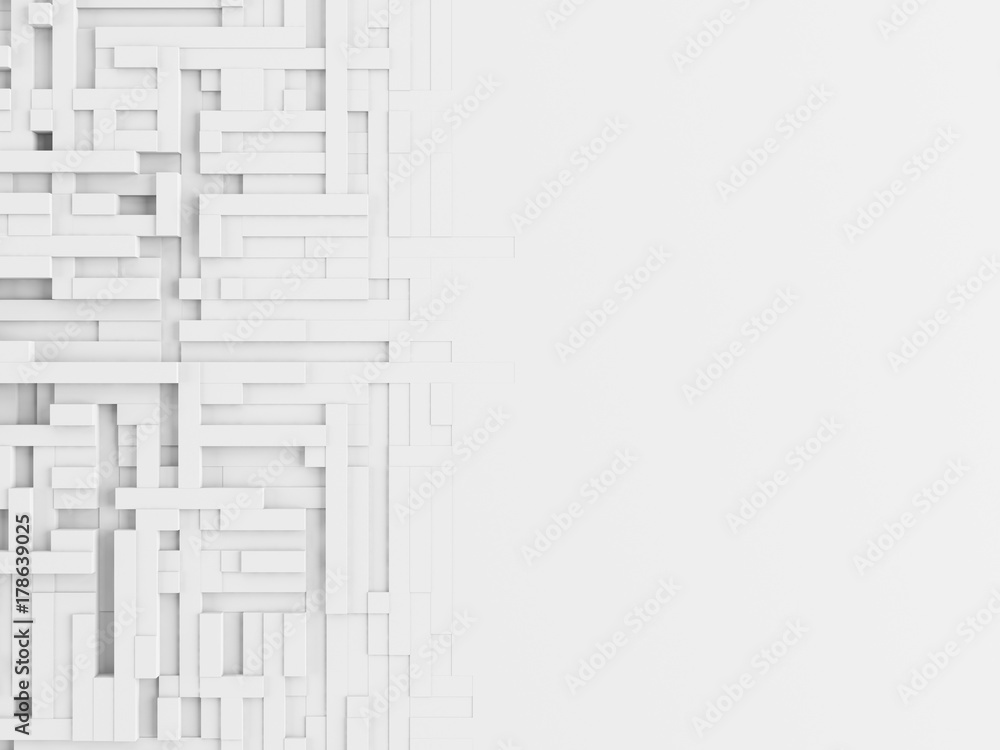 Poster technology pattern abstract background - 3d rendering wallpaper