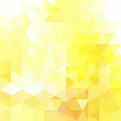 Fototapeta na wymiar Triangle vector background. Can be used in cover design, book design, website background. Vector illustration. yellow, white colors.
