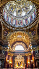 Fototapeta premium Interior of St.Stephen Basilica. Budapest, Hungary