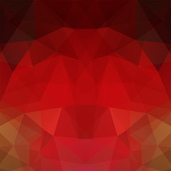 Abstract background consisting of red, brown triangles. Geometric design for business presentations or web template banner flyer. Vector illustration
