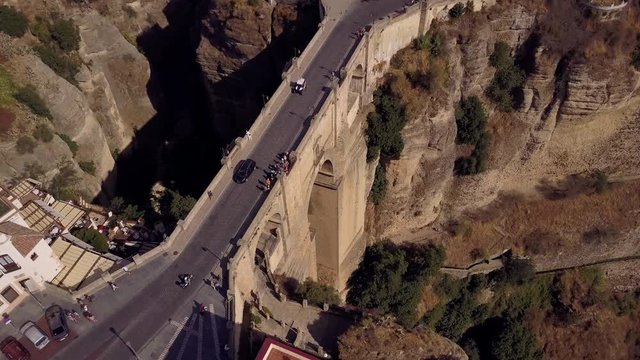 Aerial shot of Ronda, Andalusia, Spain