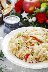 Christmas cabbage salad