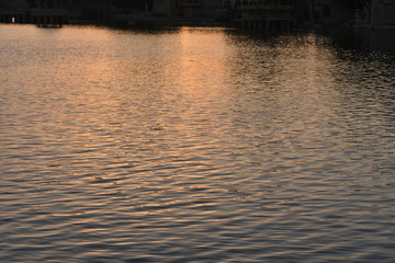 golden view of gadisar lake