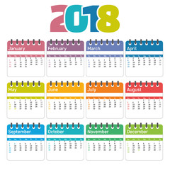 Calendar 2018