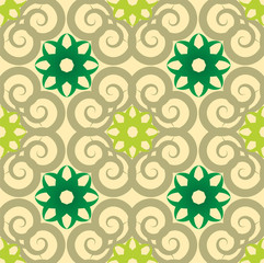 Seamless abstract floral pattern,mandala pattern