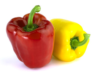Bulgarian pepper isolated on white background