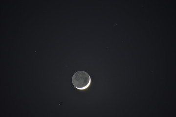 beautiful moon in night in india