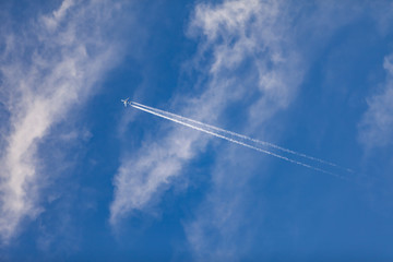 Vapour Trail Jet Plane