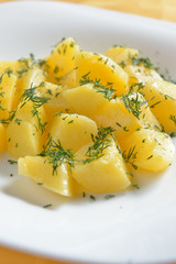 boiled potatoes