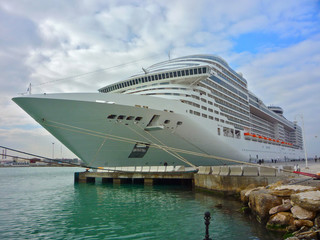 Italian cruise ship MSC Splendida MSC Fantasia MSC Divina MSC Preziosa in port