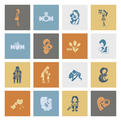 Happy Mothers Day Icons