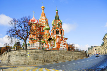 Храм Василия Блаженного на Красной площади в Москве.