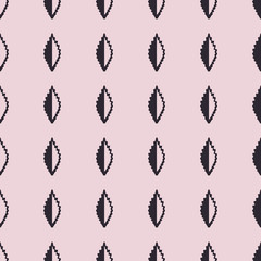 Fototapeta premium Leaves vector illustration on a seamless pattern background