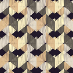 Ethnic boho seamless pattern. Scribble texture. Retro motif. Textile rapport.