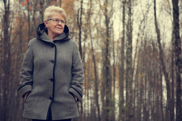 grandma walks in the Park