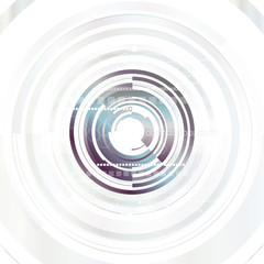 Abstract technology background with various technological elements. Vector illustration.