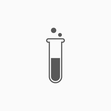 Test Tube Icon, Laboratory Vector