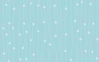 Seamless vintage pattern from snowflakes. 