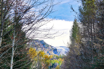 Berge im Herbst