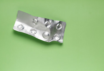 Empty used pill blister pack