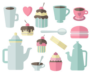 Tea, Coffee and Desserts Set