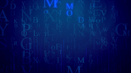  Artistic holographic letter illustration