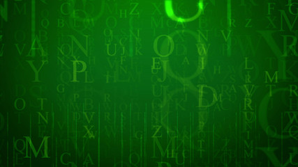 Optical art letter illustration