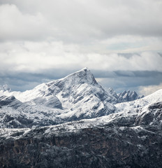 Mountain panorama in the Italy. Beautiful natural landscape in the Italy mountain