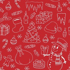 Seamless background Christmas 3